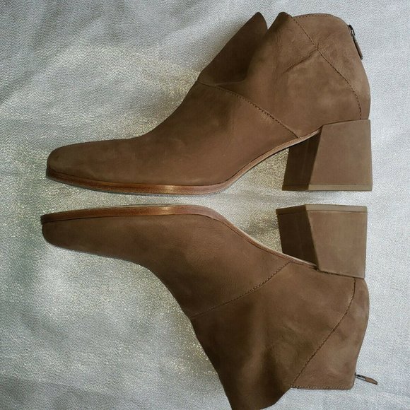 Eileen Fisher Liesel Nubuck Leather Booties Sz 10 - Picture 8 of 12
